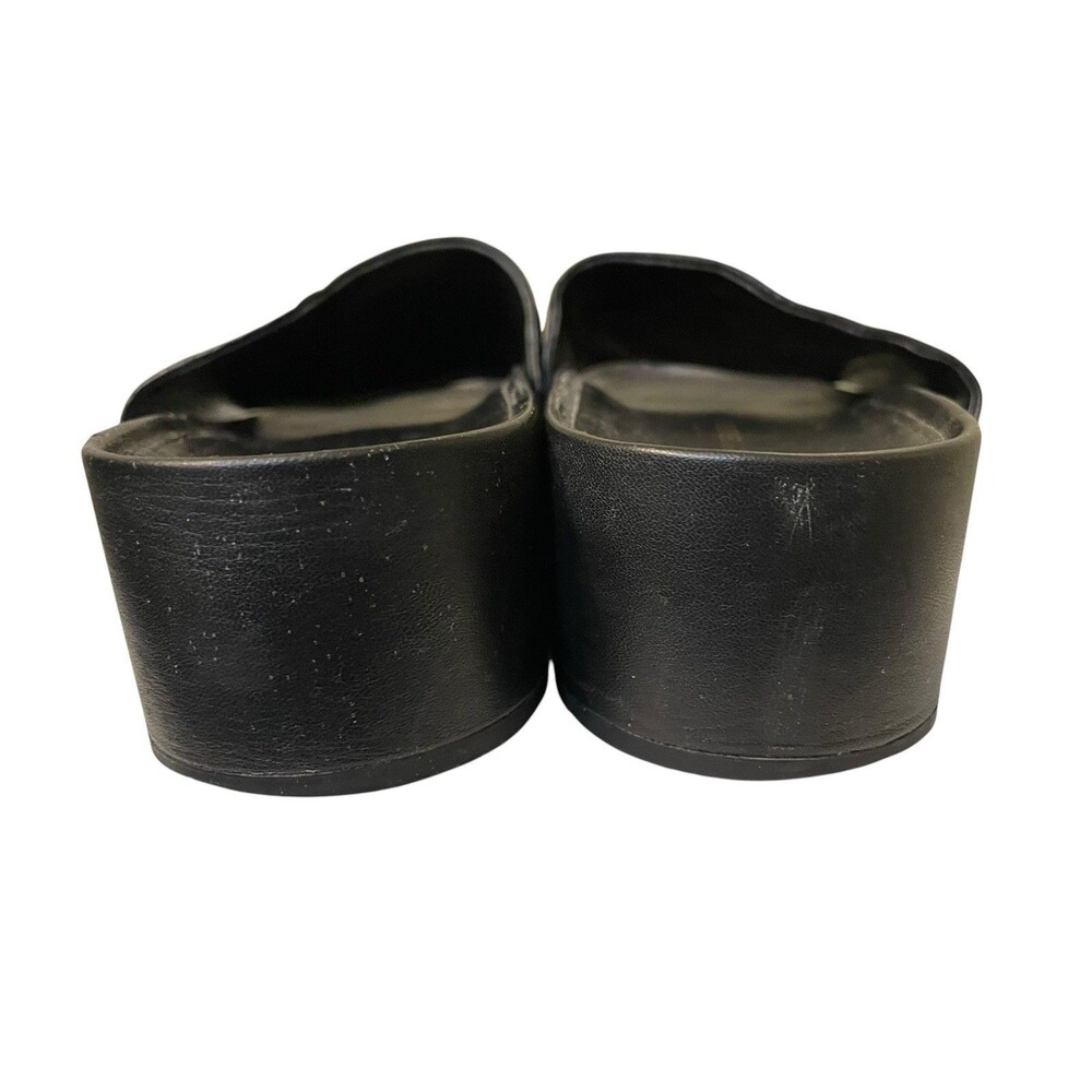 Tory Burch Patos Platform Black Slide Sandals Women’s Size 10.5 Luxury Designer - Picture 7 of 12